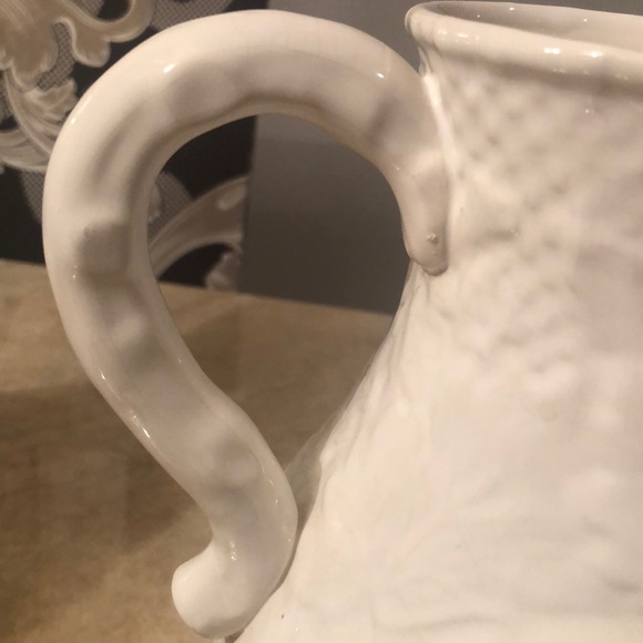 Cream ceramic textured pitcher from Macy’s - Picture 5 of 5